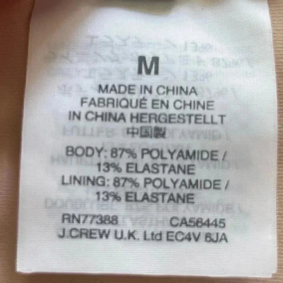 J Crew Women's Medium Off White Eyelet Ruffle Bikini Bottom Swim Beach K9139 M - Picture 3 of 7